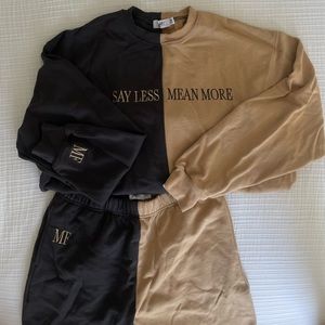 MAYFAIR GROUP SWEAT SET 🤎🖤